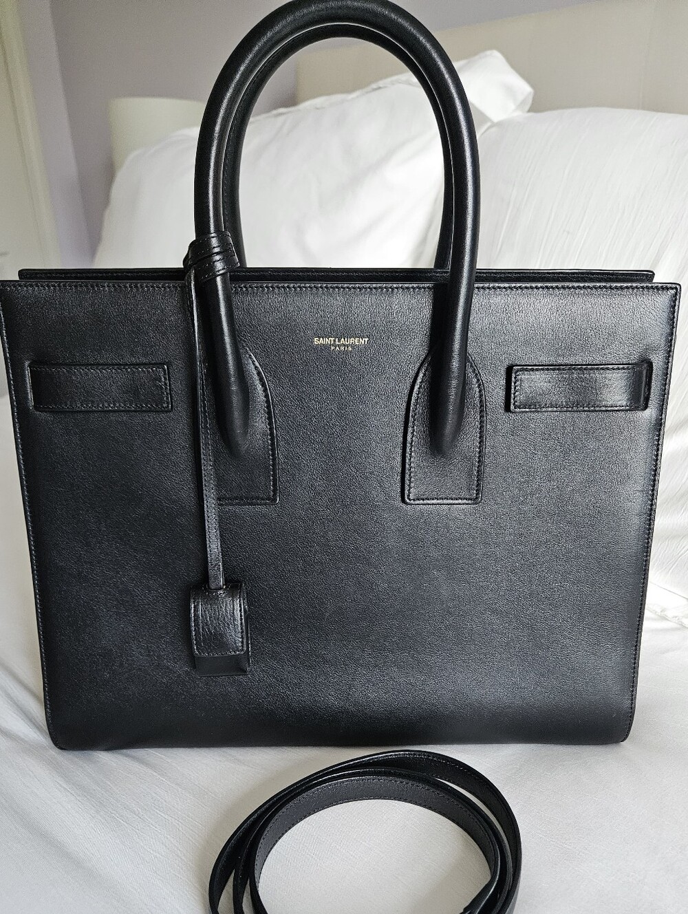 Saint Laurent Black Small Sac De Jour